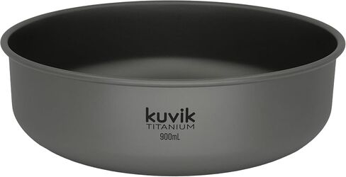 Kuvik Titanium Bowl 900ml (30.4 oz) - Ultralight and Compact Bowl for Backpacking, Camping, and Survival in Saudi Arabia