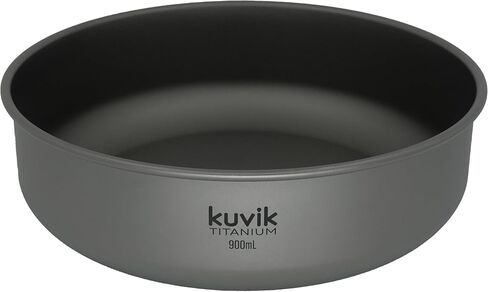 Kuvik Titanium Bowl 900ml (30.4 oz) - Ultralight and Compact Bowl for Backpacking, Camping, and Survival in Saudi Arabia