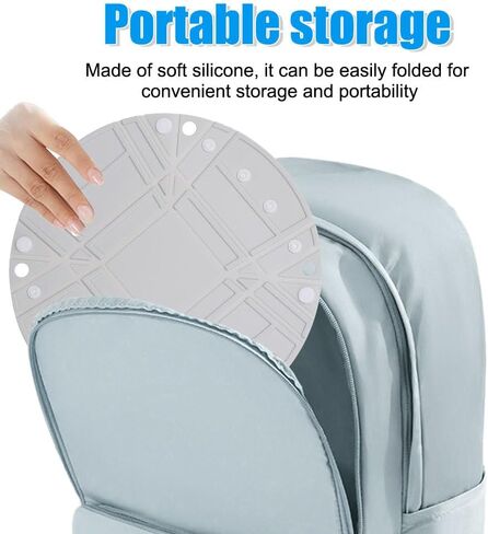 Collapsible Silicone Bowl, Portable Camping Tableware, Folding Fruits Cutting Board, Heat Insulated Food Storage Box for Home Travel Camping Picnic in Saudi Arabia