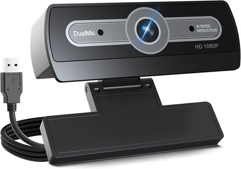 كاميرا كمبيوتر محمول عالية الدقة 1080 بكسل، كاميرا كمبيوتر مكتبي، كاميرا كمبيوتر مكتبي مع ميكروفون، كاميرا بث، توصيل وتشغيل USB in Kuwait