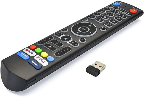 جهاز تحكم عن بعد صوتي بإضاءة خلفية V3 Pro متوافق مع جهاز التحكم عن بعد vSeeBox V1 Pro/V1 Max/Elite/Max/ V2 Pro / V3 Pro / V3 Plus / V5 Pro، مع موصل ثابت، أربعة مفاتيح وظائف سريعة in Kuwait