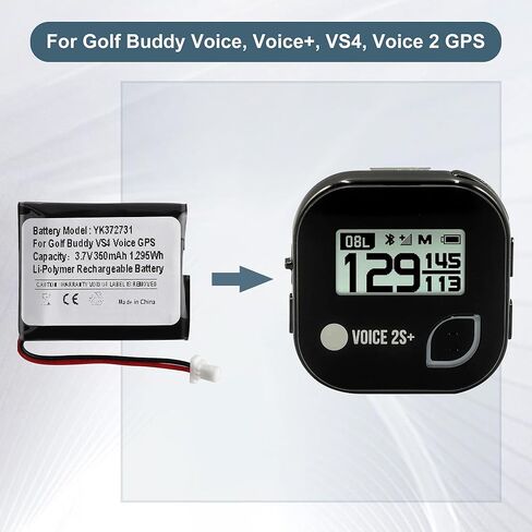 بطارية YK372731 لجهاز Golf Buddy Voice، Voice+، VS4، Voice 2 GPS Range Finder مع الأدوات in Kuwait