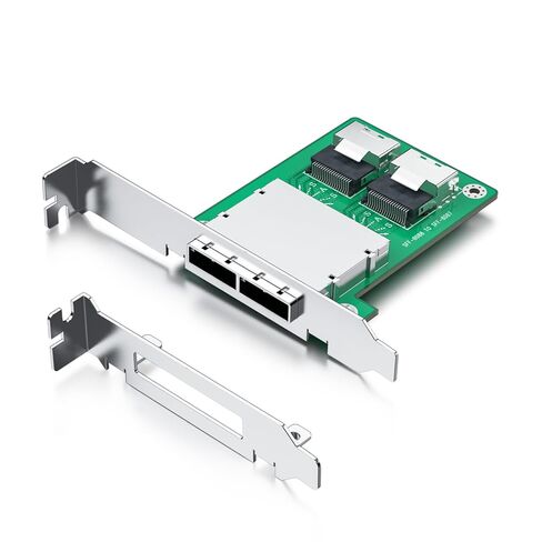 10Gtek SFF-8088 to SFF-8087 Dual Mini SAS Adapter, with Low and Full-Height Profile Bracket in Saudi Arabia