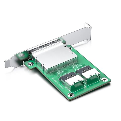 10Gtek SFF-8088 to SFF-8087 Dual Mini SAS Adapter, with Low and Full-Height Profile Bracket in Saudi Arabia