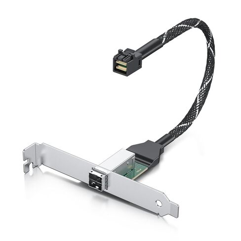 10Gtek SFF-8088 to SFF-8087 Dual Mini SAS Adapter, with Low and Full-Height Profile Bracket in Saudi Arabia