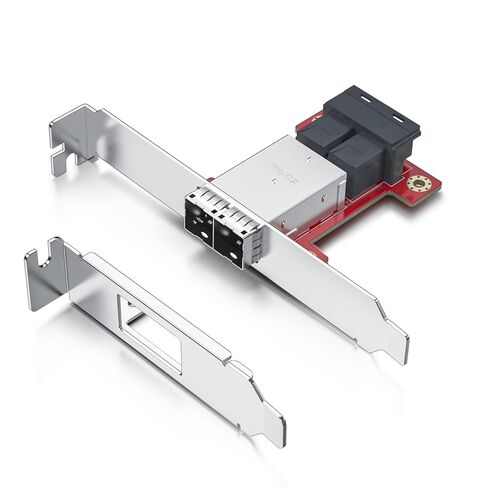10Gtek SFF-8088 to SFF-8087 Dual Mini SAS Adapter, with Low and Full-Height Profile Bracket in Saudi Arabia