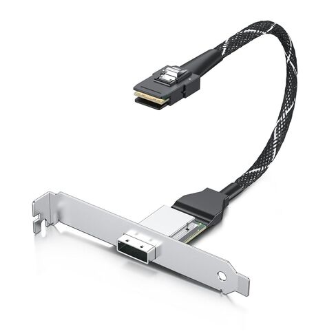10Gtek SFF-8088 to SFF-8087 Dual Mini SAS Adapter, with Low and Full-Height Profile Bracket in Saudi Arabia