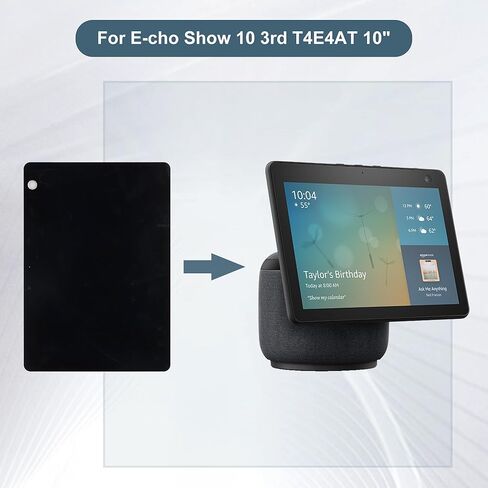 مجموعة محول رقمي لشاشة LCD بديلة تعمل باللمس متوافقة مع Echo Show 10 3rd T4E4AT 10 بوصة مع أدوات in Saudi Arabia