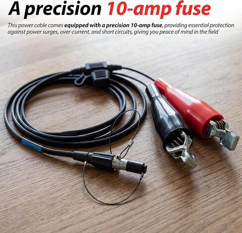 12V Power Cable Compatible with Trimble 4700 4800 5700 5800 R6 R7 R8 R10 GPS RTK GNSS Receiver, 7 Pin to Alligator Clips, 46125-20 in Kuwait
