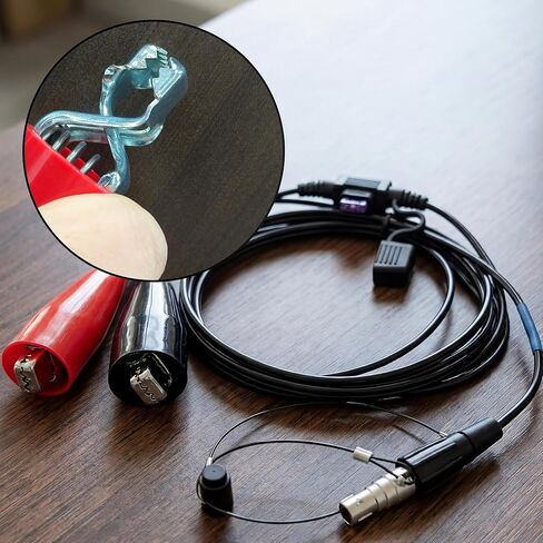 12V Power Cable Compatible with Trimble 4700 4800 5700 5800 R6 R7 R8 R10 GPS RTK GNSS Receiver, 7 Pin to Alligator Clips, 46125-20 in Kuwait