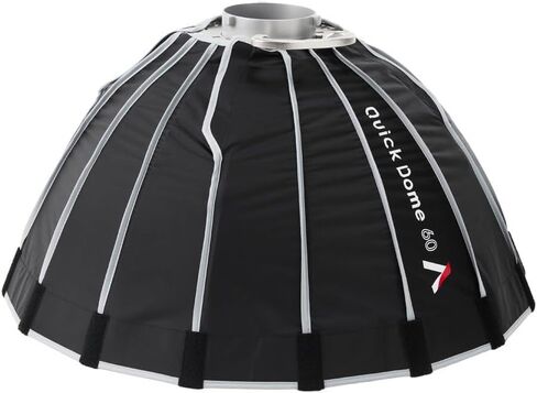 Aputure Light Dome Quick Dome 60 Softbox، 60 سم (2 قدم) حامل بوينز دائري مع تصميم سريع التحرير، يشمل الانتشار، شبكة التحكم في الضوء، وحقيبة حمل لمصباح فيديو LED in Kuwait