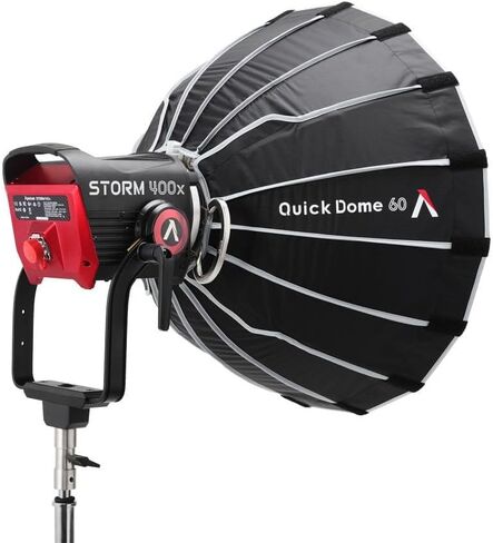 Aputure Light Dome Quick Dome 60 Softbox، 60 سم (2 قدم) حامل بوينز دائري مع تصميم سريع التحرير، يشمل الانتشار، شبكة التحكم في الضوء، وحقيبة حمل لمصباح فيديو LED in Kuwait
