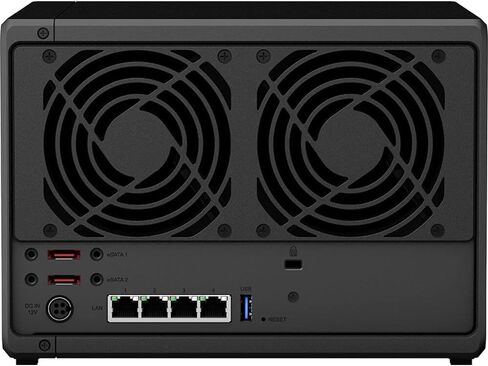 Synology DiskStation DS1520+ NAS Server للأعمال مع وحدة المعالجة المركزية Celeron، ذاكرة DDR4 سعة 8 جيجابايت، 1 تيرابايت M.2 SSD، تخزين 5 تيرابايت SSD، نظام تشغيل DSM in Saudi Arabia