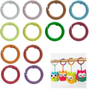 12 Pcs Heart Shaped Keychain Clip Cute Carabiner, Zinc Alloy Spring Snap Hooks for Keys, Bags, Camping, Hiking, Fishing, Travel, DIY Crafts, Fashion Accessories (12 Color) in Saudi Arabia