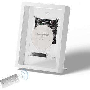 M1 Vertical CD Player for Wall & Desk, Transparent Industrial Art Decor, Hi-Fi Bluetooth Transmitter (Requires External Speaker), 8H Rechargeable Battery, Wire-Free Aesthetic in Kuwait
