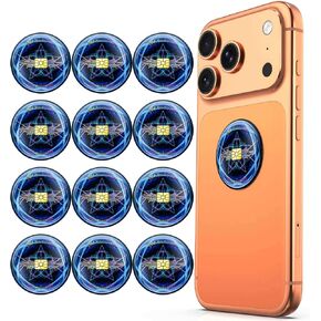 Cell Phone Protection Neutralizers Stickers for Smart Phones/Tablets/Laptops/Computer/WiFi/Priner/TV Electronic Devices Blocker 12 Pcs Black in Saudi Arabia