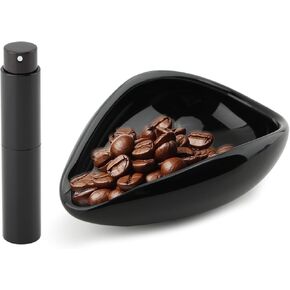 Coffee Bean Dosing Cup and Spray Bottle Set, Ceramic Espresso Dosing Cup Measuring Tray for Coffee Beans and Tea, Espresso Accessories in Kuwait