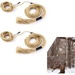 Deer Scrape Rope 30 Inch Hemp with 10ft Pre-Attached Ropes, High-Absorbency Long-Lasting Hunting Gear Accessories for Hunter Gifts in Kuwait