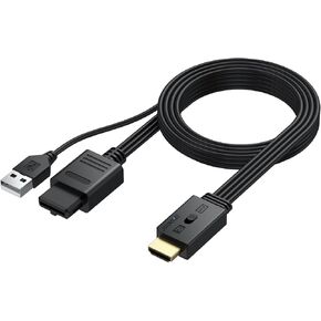 AUTOUTLET HDMI Converter for Sega Dreamcast, HD Adapter Cable with 4:3/16:9 Aspect Ratio Switch in Kuwait