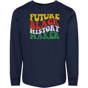 تي شيرت Future Black History Maker للأطفال الصغار بأكمام طويلة in Saudi Arabia