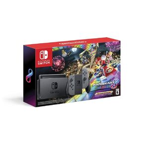 Nintendo Switch w/ Gray Joy-Con + Mario Kart 8 Deluxe (Full Game Download) - Switch (Renewed) in Kuwait