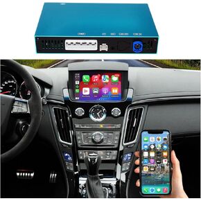 طقم CarPlay & Android Auto التحديثي اللاسلكي لـ CTS (2008-2014) - متوافق مع شاشة المصنع المنبثقة الآلية فقط - يناسب سيارات السيدان والكوبيه والعربة - يحتفظ بوظيفة رفع OEM in Kuwait