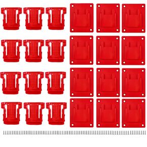 24 عبوة من حامل الأدوات وحزم البطاريات ودعامة التثبيت المتوافقة مع بطارية أداة ميلووكي M18 18 فولت، و12 قطعة من حوامل المثقاب و12 قطعة من بطاريات الأدوات مع مسامير in Kuwait