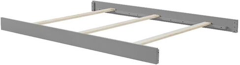 Pemberly Row Contemporary Wood Conversion Kit in Dove Gray Finish in Saudi Arabia