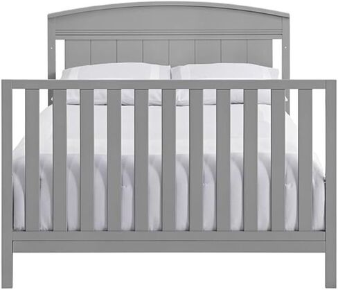 Pemberly Row Contemporary Wood Conversion Kit in Dove Gray Finish in Saudi Arabia