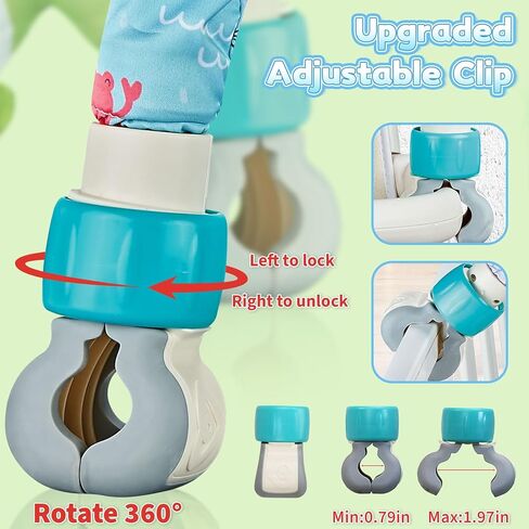 Baby Mobile for Crib, Stroller Crib Mobiles, Car Seat Arch Arm Toys Hanging Bar Attachments for Infants 0-6 6-12 Months, Bassinets Nursery Portable Mobile Pack and Play Boys Girls Clip On in Saudi Arabia
