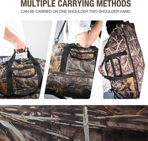 RQG Compound Bow Case, 37.5 inch Soft Bow Case for Compound Bow Bag Holder Lightweight with Multiple Pockets for Archery Hunting, Tip-to-Tip Length < 35.5in, Hand/Shoulder/Back Carry in Kuwait