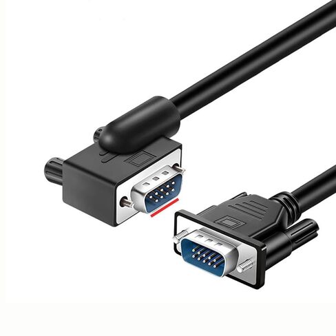 DB9 Serial RS232 Cable 10ft, 9-Pin Left Angled to Straight Connector for COM Port, Modem, PC (Female Angle to Female Straight, Small Side Up) in Kuwait