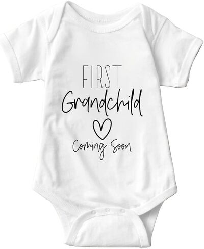 listery First Grandchild Baby Bodysuit Pregnancy Announcement For Grandparents Baby Announcement First Grandbaby Infant in Saudi Arabia