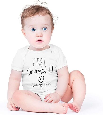 listery First Grandchild Baby Bodysuit Pregnancy Announcement For Grandparents Baby Announcement First Grandbaby Infant in Saudi Arabia