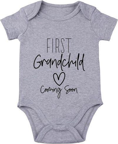 listery First Grandchild Baby Bodysuit Pregnancy Announcement For Grandparents Baby Announcement First Grandbaby Infant in Saudi Arabia