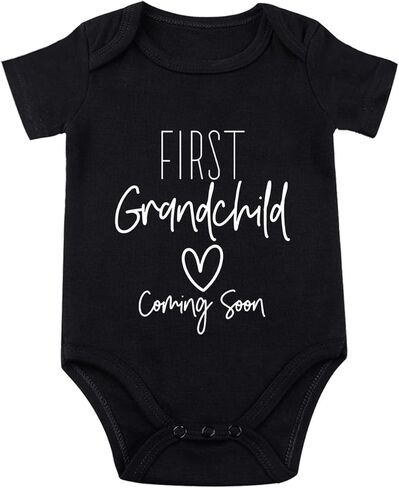 listery First Grandchild Baby Bodysuit Pregnancy Announcement For Grandparents Baby Announcement First Grandbaby Infant in Saudi Arabia