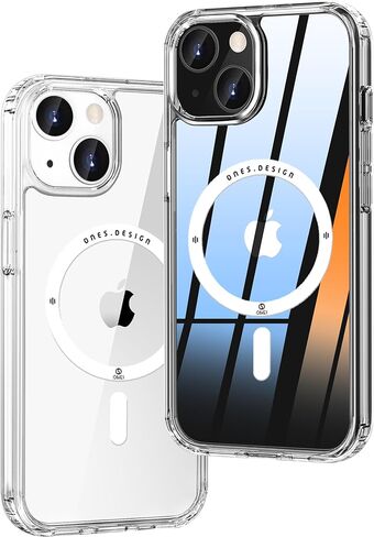 حافظة نحيفة من ONES لهاتف iPhone 17 Pro Max، [PC + TPU Hybrid] [حماية من السقوط من الدرجة العسكرية] [مضادة للاصفرار] [مضادة للانزلاق]، غطاء صلب من السيليكون المقاوم للصدمات لهاتف iPhone 17 Pro Max، حافظة شفافة in Kuwait