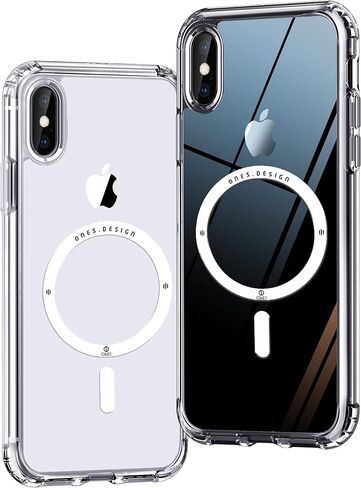 حافظة نحيفة من ONES لهاتف iPhone 17 Pro Max، [PC + TPU Hybrid] [حماية من السقوط من الدرجة العسكرية] [مضادة للاصفرار] [مضادة للانزلاق]، غطاء صلب من السيليكون المقاوم للصدمات لهاتف iPhone 17 Pro Max، حافظة شفافة in Kuwait