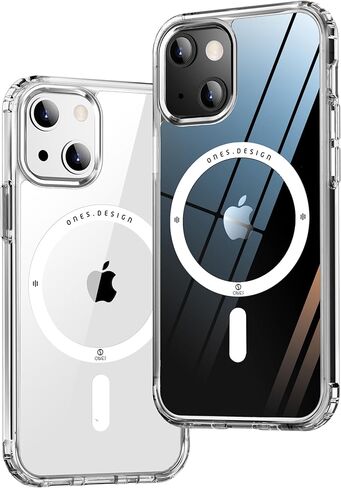 حافظة نحيفة من ONES لهاتف iPhone 17 Pro Max، [PC + TPU Hybrid] [حماية من السقوط من الدرجة العسكرية] [مضادة للاصفرار] [مضادة للانزلاق]، غطاء صلب من السيليكون المقاوم للصدمات لهاتف iPhone 17 Pro Max، حافظة شفافة in Kuwait
