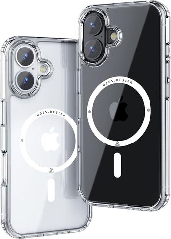 حافظة نحيفة من ONES لهاتف iPhone 17 Pro Max، [PC + TPU Hybrid] [حماية من السقوط من الدرجة العسكرية] [مضادة للاصفرار] [مضادة للانزلاق]، غطاء صلب من السيليكون المقاوم للصدمات لهاتف iPhone 17 Pro Max، حافظة شفافة in Kuwait