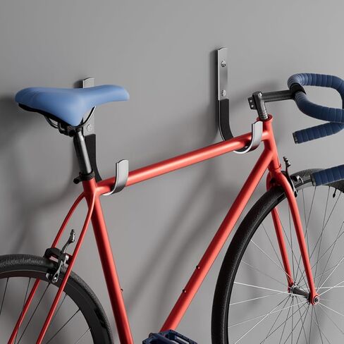 خطافات عرض مسدسات معدنية، فضية، متوافقة مع لوحة Pegboard المثبتة على الحائط، 8 عبوات، 3.93 × 1.96 بوصة، حماية مبطنة للأسلحة النارية in Kuwait