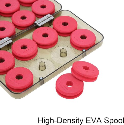 16pcs Fishing Line Storage Foam Spools, Foam Winding Board Fishing Line Spools Gear for Storage Organizer Accessories in Saudi Arabia