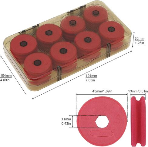 16pcs Fishing Line Storage Foam Spools, Foam Winding Board Fishing Line Spools Gear for Storage Organizer Accessories in Saudi Arabia