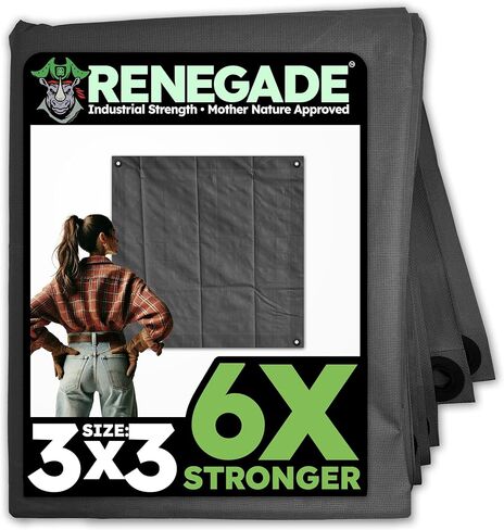 تغطية شحن الشاحنة Renegade شاحنة 8 × 6 قدم-ثقيلة ، أقوى 6x ، مقاومة للماء ، مقاومة للأشعة فوق البنفسجية ، خالية من PFAS-TARP لالتقاطات ومقطورات وحماية خارج السحب in Saudi Arabia