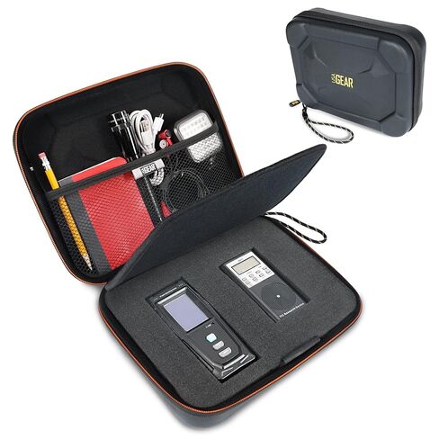 حقيبة معدات صيد الأشباح USA GEAR - حقيبة معدات خارقة مع جزء داخلي من الفوم قابل للتخصيص، جزء خارجي خفيف الوزن مقاوم للماء متوافق مع مقياس EMF وصندوق الروح والمزيد (علبة فارغة فقط) in Saudi Arabia
