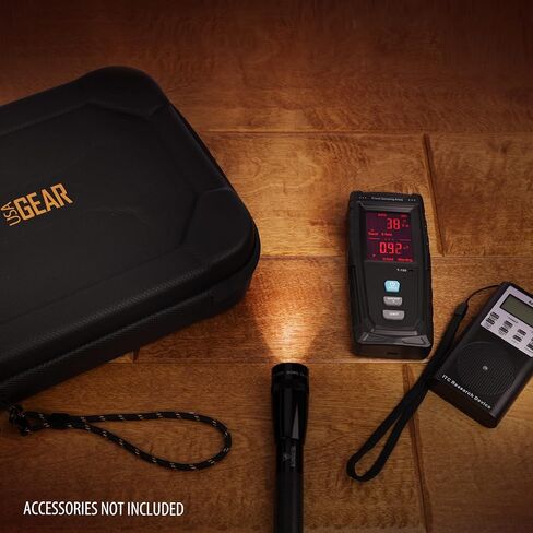 حقيبة معدات صيد الأشباح USA GEAR - حقيبة معدات خارقة مع جزء داخلي من الفوم قابل للتخصيص، جزء خارجي خفيف الوزن مقاوم للماء متوافق مع مقياس EMF وصندوق الروح والمزيد (علبة فارغة فقط) in Saudi Arabia