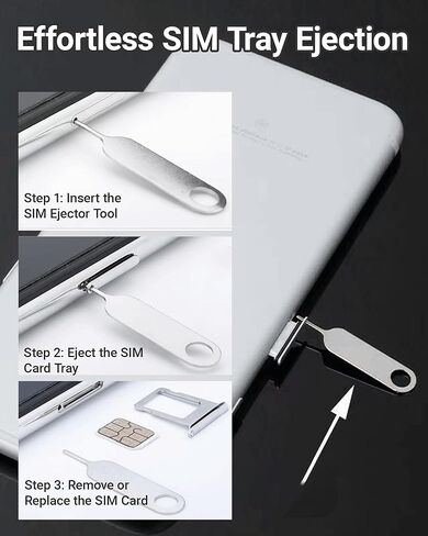 18 Pack SIM Card Ejector Tools Kit, Phone Tray Opener Pin for Easy Removal, SIM Tray Opener Pin Key, Standard Key, Compatible with Most Phones, Tablets and Other Mobile Devices in Saudi Arabia