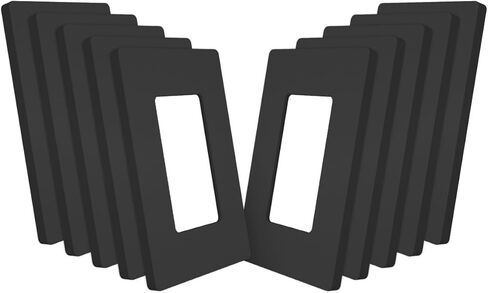 غطاء مفتاح ديكور فردي بلمسة نهائية غير لامعة من MORNING GROUP، لوحة حائط بدون براغي واحدة، 4.53 بوصة ارتفاع × 2.75 بوصة طول، بلاستيك حراري من البولي كربونات، مدرج في قائمة UL، أبيض، 20 عبوة in Kuwait