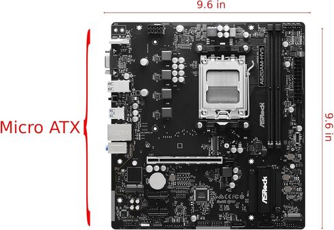 ASRock A620AM-HVS AMD Ryzen 9000/8000 / 7000 Series CPU Compatible (Soket AM5) A620A Micro ATX Motherboard in Kuwait