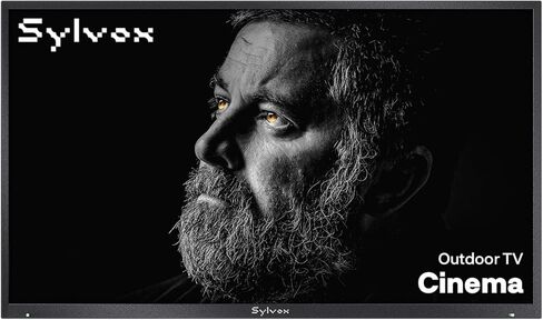 SYLVOX Outdoor TV, 55-Inch Helio QLED Mini LED TV 120Hz, 2000 Nits, IP55 Waterproof, Anti-Glare, Dolby Atmos & Vision, Smart Television for Patio, Backyard & Full Sun Areas (Cinema Series) in Saudi Arabia